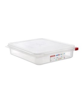 San Jamar Araven -Food Pan w/Lid PP GN 1/2 Size 2.5"- Transluc