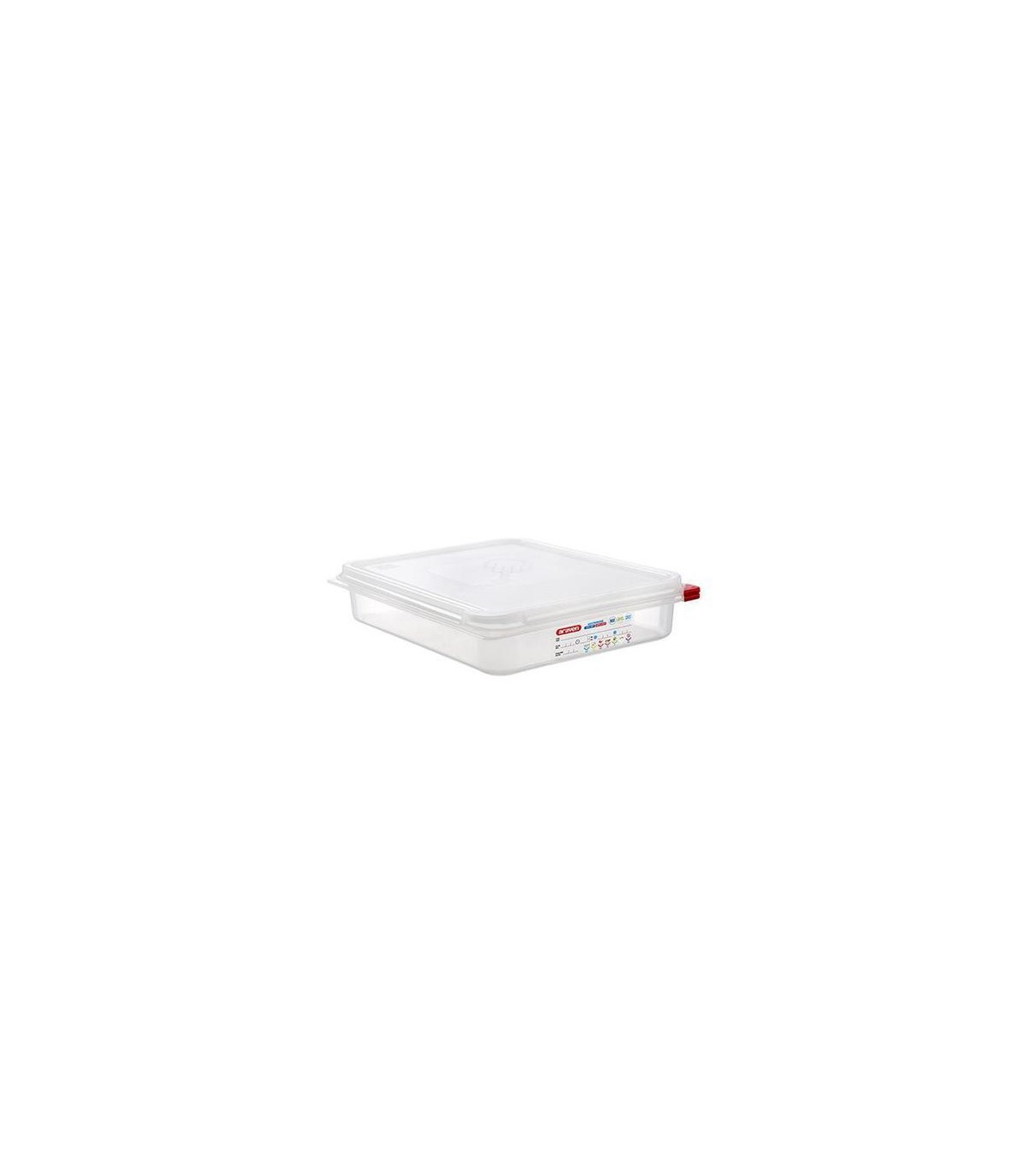 San Jamar Araven -Food Pan w/Lid PP GN 1/2 Size 2.5"- Transluc
