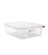 San Jamar Araven - Food Pan w/Lid PP GN 1/1 Size 4" - Transluc