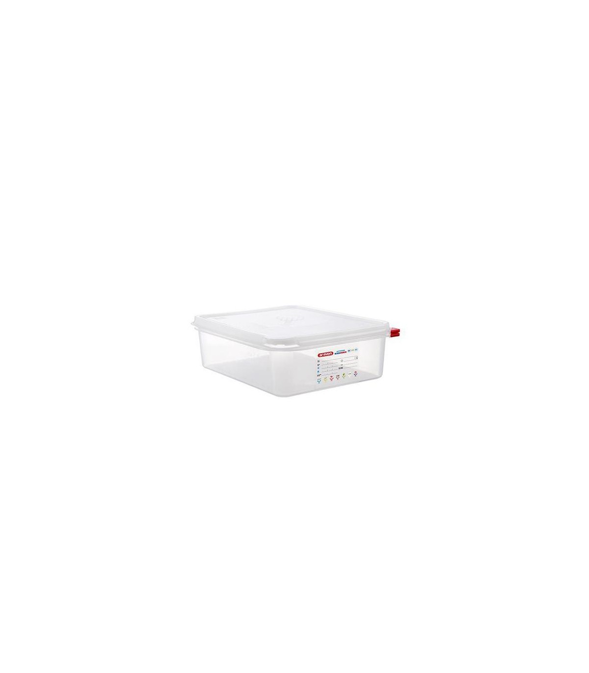San Jamar Araven - Food Pan w/Lid PP GN 1/1 Size 4" - Transluc