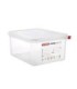 San Jamar Araven - Food Pan w/Lid PP GN 1/2 Size 6" - Transluc