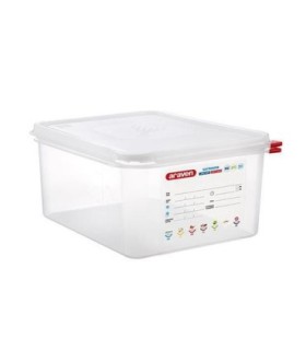 San Jamar Araven - Food Pan w/Lid PP GN 1/2 Size 6" - Transluc