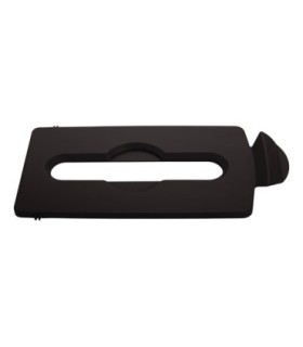 Rubbermaid FG2007903 SOP: Slim Jim - BYO Station Paper Slot Lid Insert - Brown, Price Per EA - FG2007903 -  - [unit price]