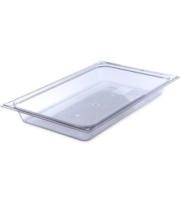 San Jamar Food Pan - Cold Full Size - 2.5" Depth - Clear