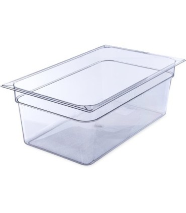 San Jamar Food Pan - Cold Full Size - 8" Depth - Clear