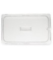 San Jamar Food Pan - Lid Only Full Size Notched - Clear
