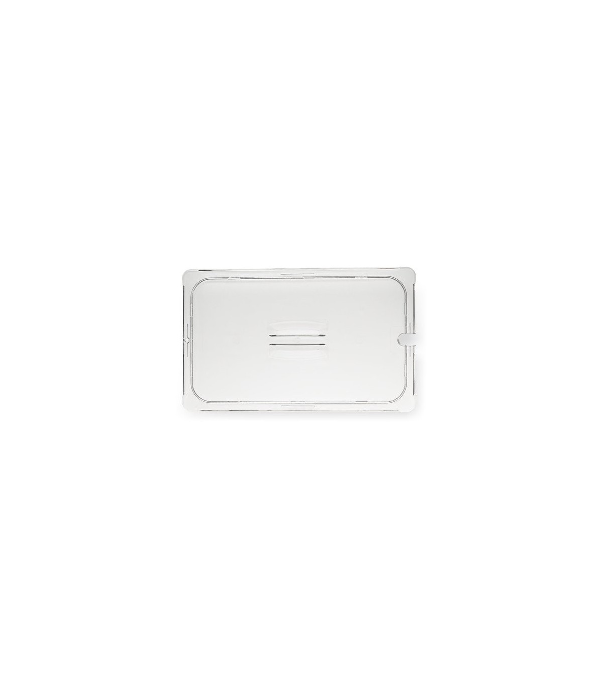 San Jamar Food Pan - Lid Only Full Size Notched - Clear