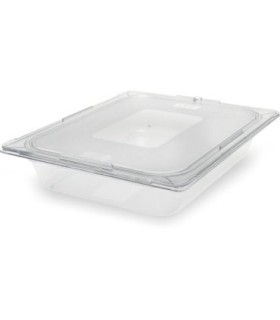 San Jamar Food Pan - Cold 1/2 Size - 2.5" Depth - Clear