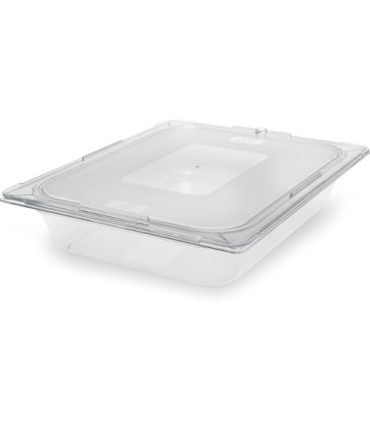 San Jamar Food Pan - Cold 1/2 Size - 2.5" Depth - Clear