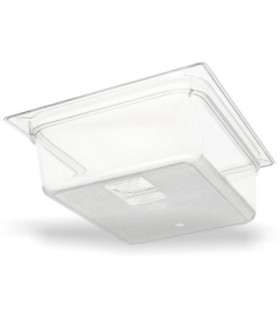San Jamar Food Pan - Cold 1/2 Size - 4" Depth - Clear