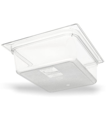 San Jamar Food Pan - Cold 1/2 Size - 4" Depth - Clear