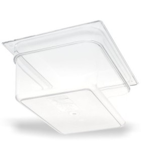 San Jamar Food Pan - Cold 1/2 Size - 6" Depth - Clear
