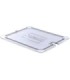 San Jamar Food Pan - Cold Lid Only 1/2 Size Notched - Clear
