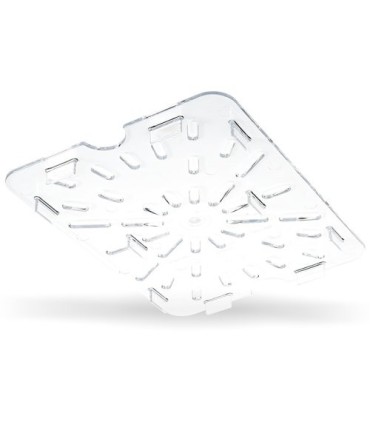 San Jamar Food Pan - Cold Drain Tray 1/2 Size - Clear