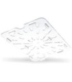 San Jamar Food Pan - Cold Drain Tray 1/2 Size - Clear