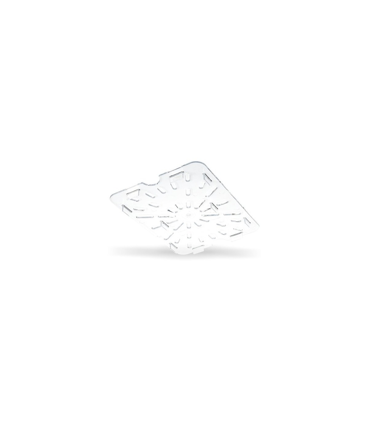 San Jamar Food Pan - Cold Drain Tray 1/2 Size - Clear