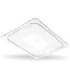 San Jamar Food Pan - Cold Lid Only 1/2 Size Flat - Clear