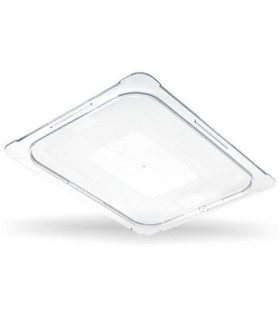 San Jamar Food Pan - Cold Lid Only 1/2 Size Flat - Clear