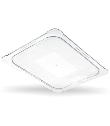 San Jamar Food Pan - Cold Lid Only 1/2 Size Flat - Clear