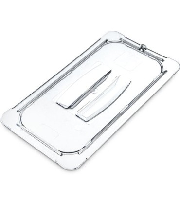 San Jamar Food Pan - Cold Lid Only 1/3 Size - Clear