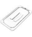 San Jamar Food Pan - Cold Lid Only 1/3 Size - Clear