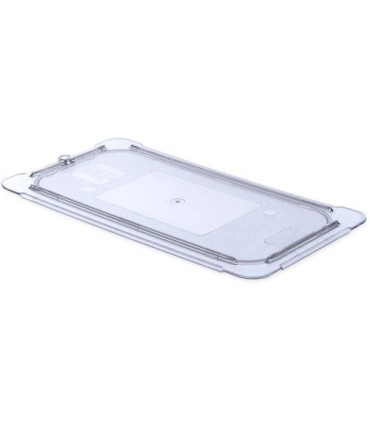 San Jamar Food Pan - Cold Lid Only 1/3 Size Flat - Clear