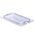 San Jamar Food Pan - Cold Lid Only 1/4 Size Notched - Clear