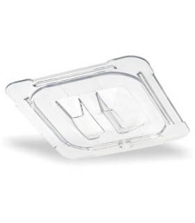 San Jamar Food Pan - Cold Lid Only 1/6 Size - Clear