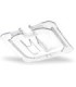San Jamar Food Pan - Cold Lid Only 1/6 Size Notched - Clear