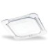 San Jamar Food Pan - Cold Lid Only 1/6 Size Flat - Clear