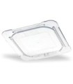 San Jamar Food Pan - Cold Lid Only 1/6 Size Flat - Clear