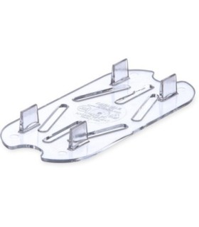 San Jamar Food Pan - Cold Drain Tray 1/9 Size - Clear