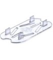 San Jamar Food Pan - Cold Drain Tray 1/9 Size - Clear