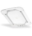 San Jamar Food Pan - Cold Lid Only 1/9 Size Flat - Clear
