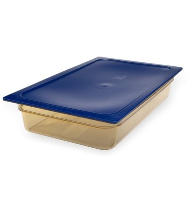San Jamar Food Pan - Hot Full Size - 4" Depth - Amber