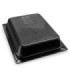 San Jamar Food Pan - Hot 1/2 Size - 2.5" Depth - Black