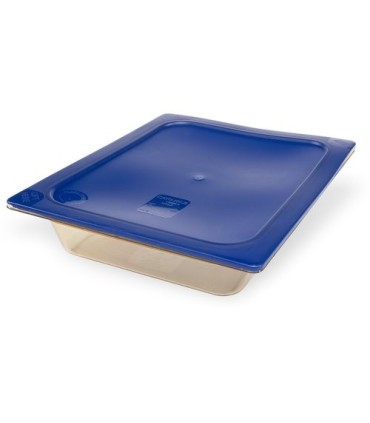 San Jamar Food Pan - Hot 1/2 Size - 2.5" Depth - Amber
