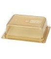 San Jamar Food Pan - Hot 1/2 Size - 4" Depth - Amber