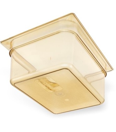 San Jamar Food Pan - Hot 1/2 Size 6" Depth - Amber