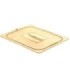 San Jamar Food Pan - Hot Lid Only 1/2 Size - Amber