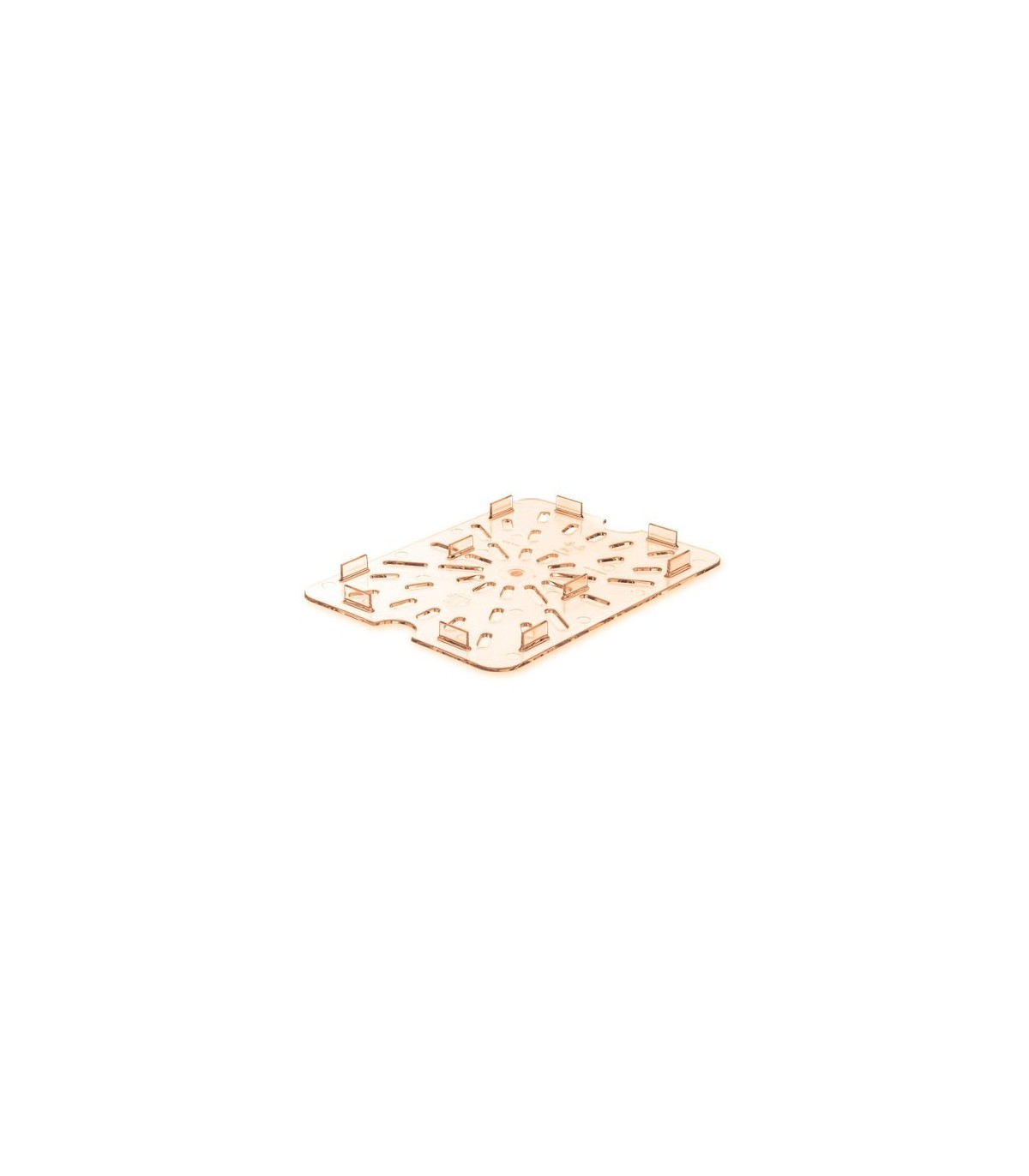 San Jamar Food Pan - Hot Drain Tray 1/2 Size - Amber