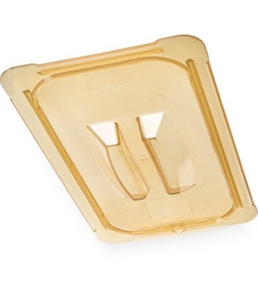 San Jamar Food Pan - Hot Lid Only 1/3 Size - Amber