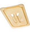 San Jamar Food Pan - Hot Lid Only 1/3 Size - Amber