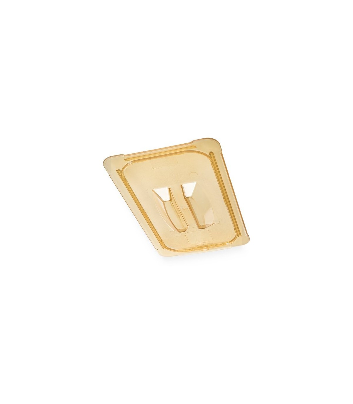 San Jamar Food Pan - Hot Lid Only 1/3 Size - Amber