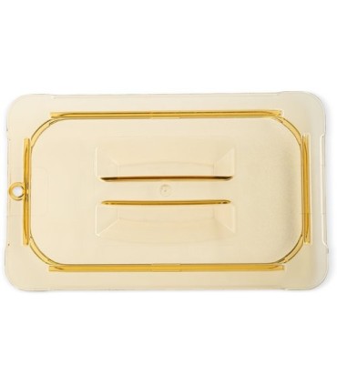 San Jamar Food Pan - Hot Lid Only 1/4 Size - Amber