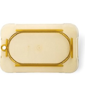 San Jamar Food Pan - Hot Lid Only 1/9 Size - Amber