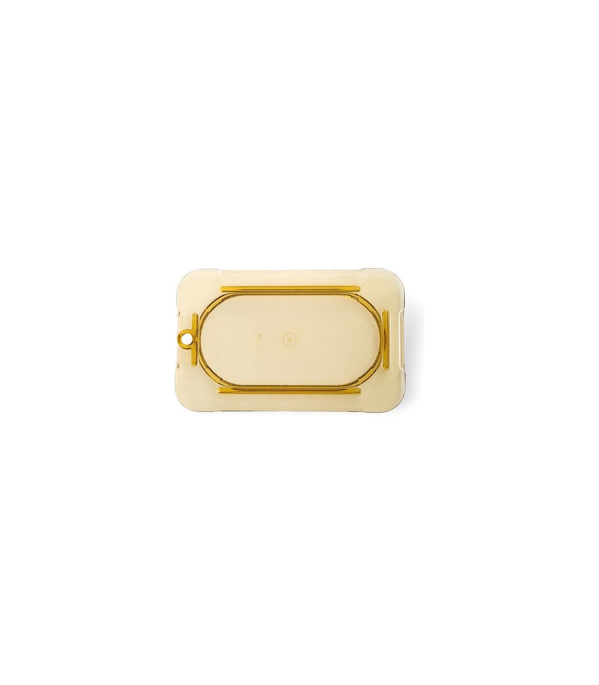 San Jamar Food Pan - Hot Lid Only 1/9 Size - Amber