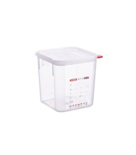 San Jamar Araven - Container Square w/Lid PP 4qt - Clear