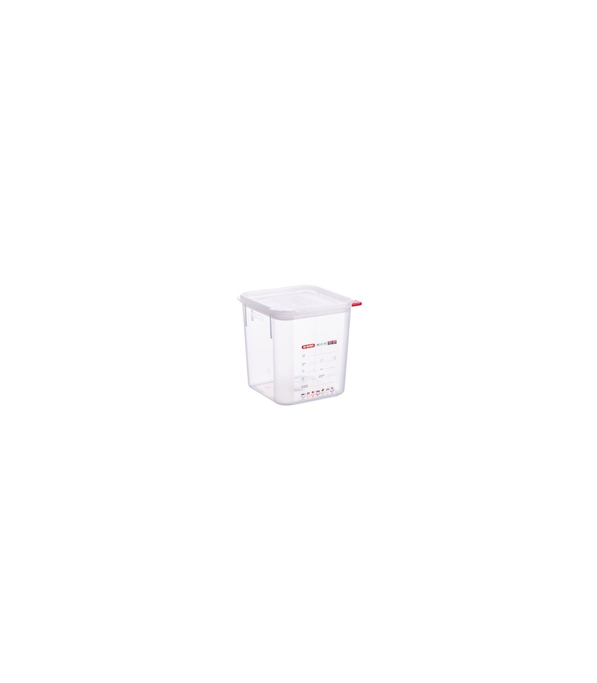San Jamar Araven - Container Square w/Lid PP 4qt - Clear