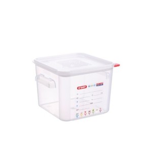 San Jamar Araven - Container Square w/Lid PP 6qt - Clear